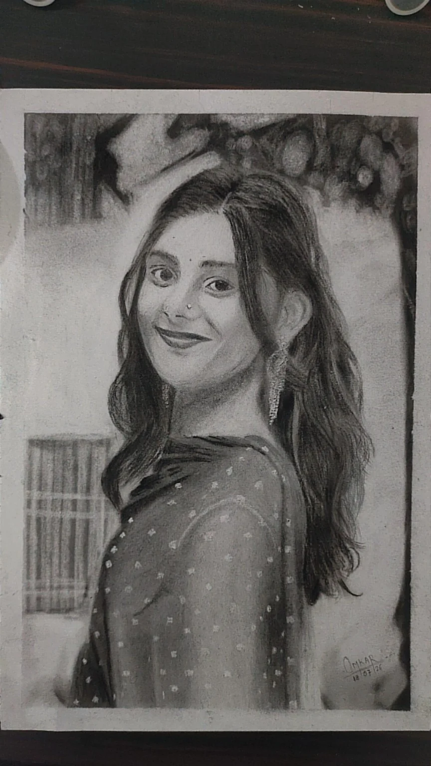 Portrait in saree